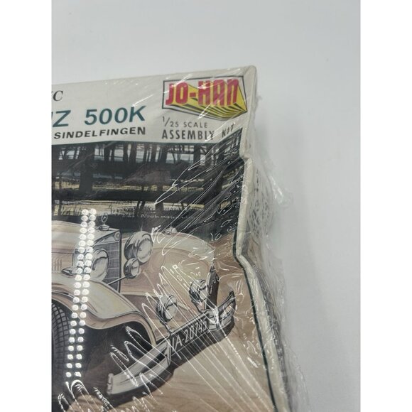Jo-han 1934 Mercedes Benz 500k Classic Car Roadster Plastic Model Kit sealed - Picture 4 of 6